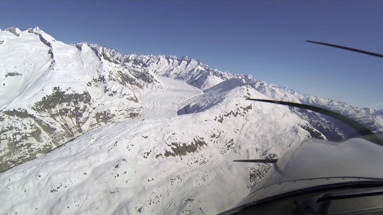 Landing at Locarno LSZL via Gemmi and Nufenen 18 avril 2018