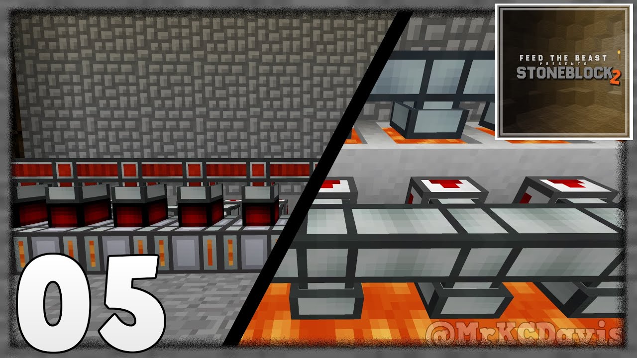 🌹 Infinite Lava and RF Power Generation 🌹 Ep.05 🎮 Minecraft Stoneblock 2 🎮