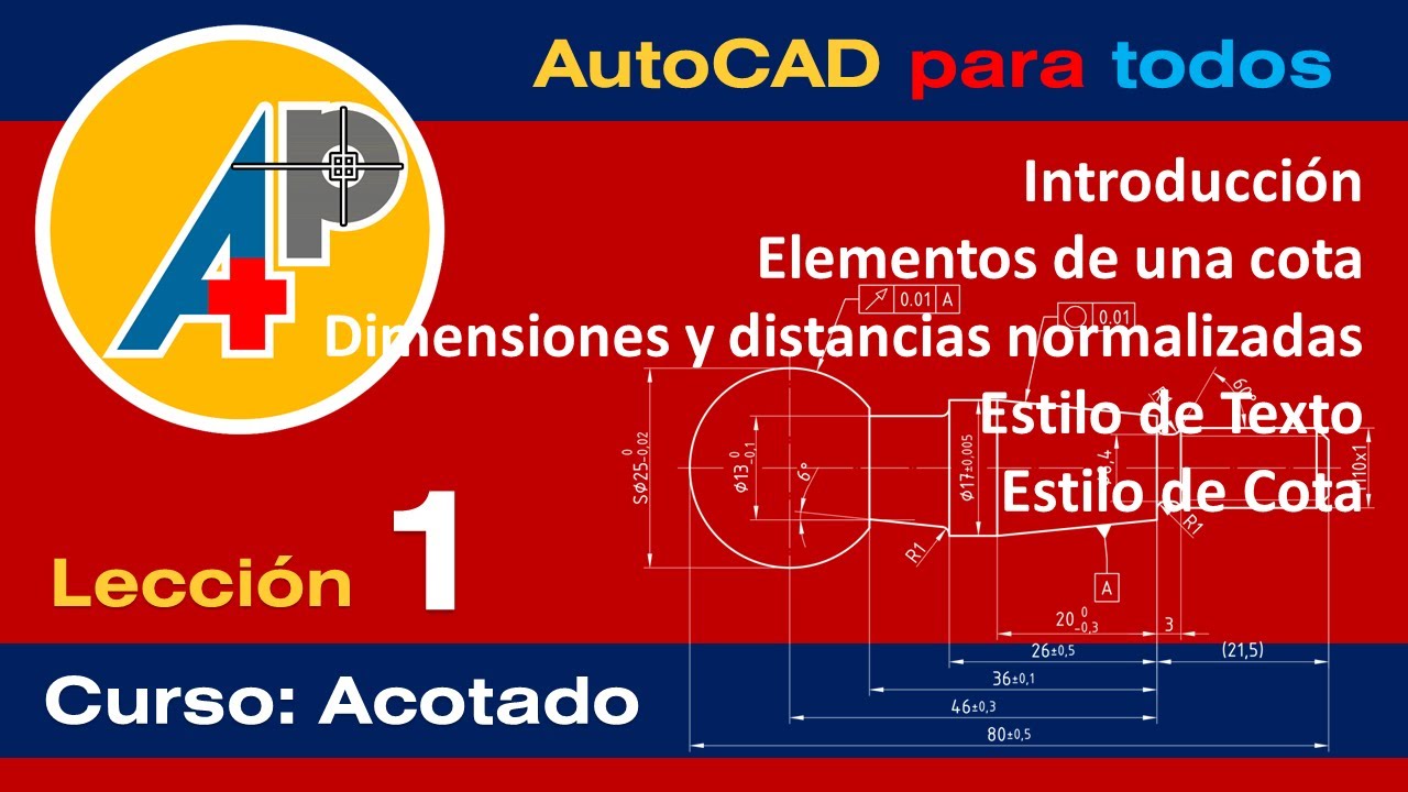 Curso de Acotado - Lección 1: Elementos de una cota