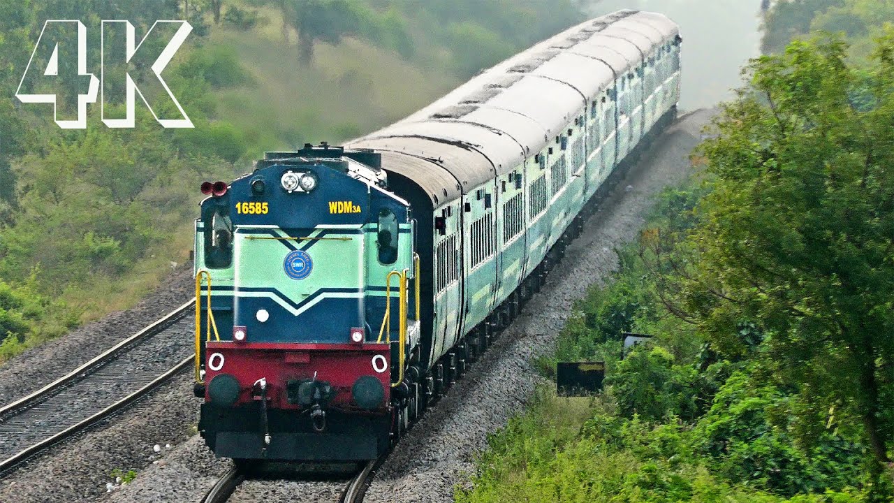 ALCo Crosses EMD Roller Coaster Train  | Indian Railways
