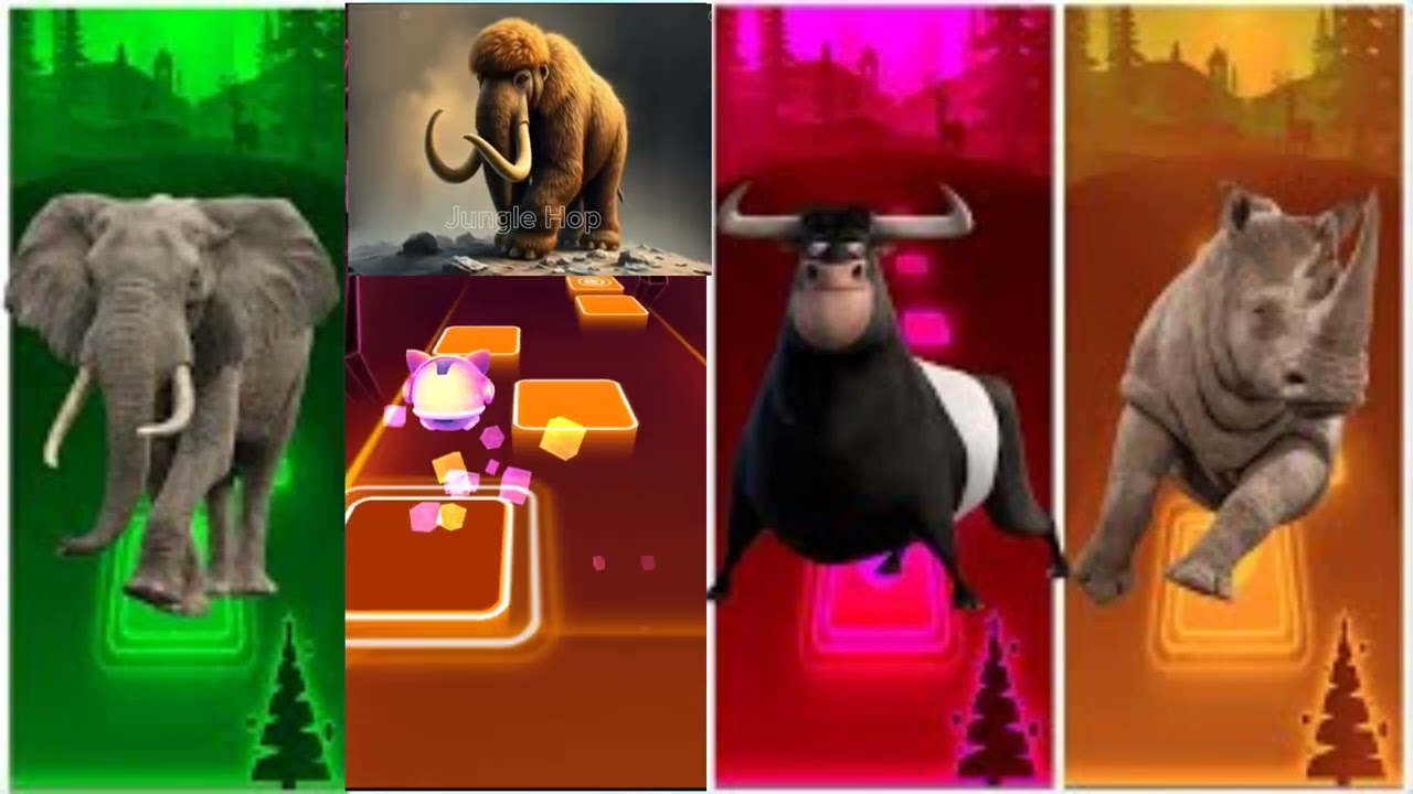 Funny Ferdinand🐃🆚Funny Ferdinand🐃🆚Tiger 🐯🆚FunnyHorse🐎🆚Funny Rhinoceros🦏