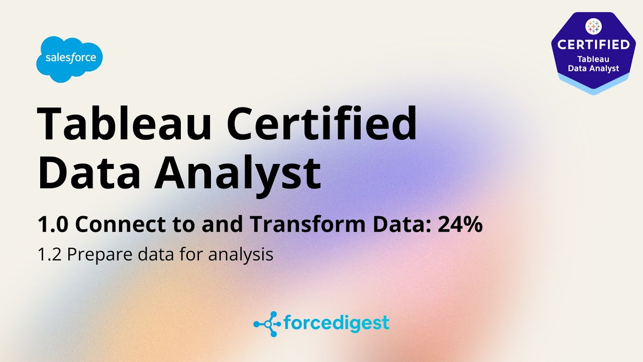 Полный курс подготовки к сертификационному экзамену Tableau Certified Data Analyst, том 1.2.