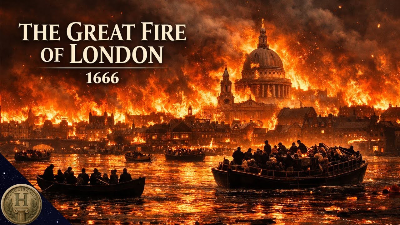 Fall Asleep to the ENTIRE Story of the Great Fire of London 1666 — The City in Flames