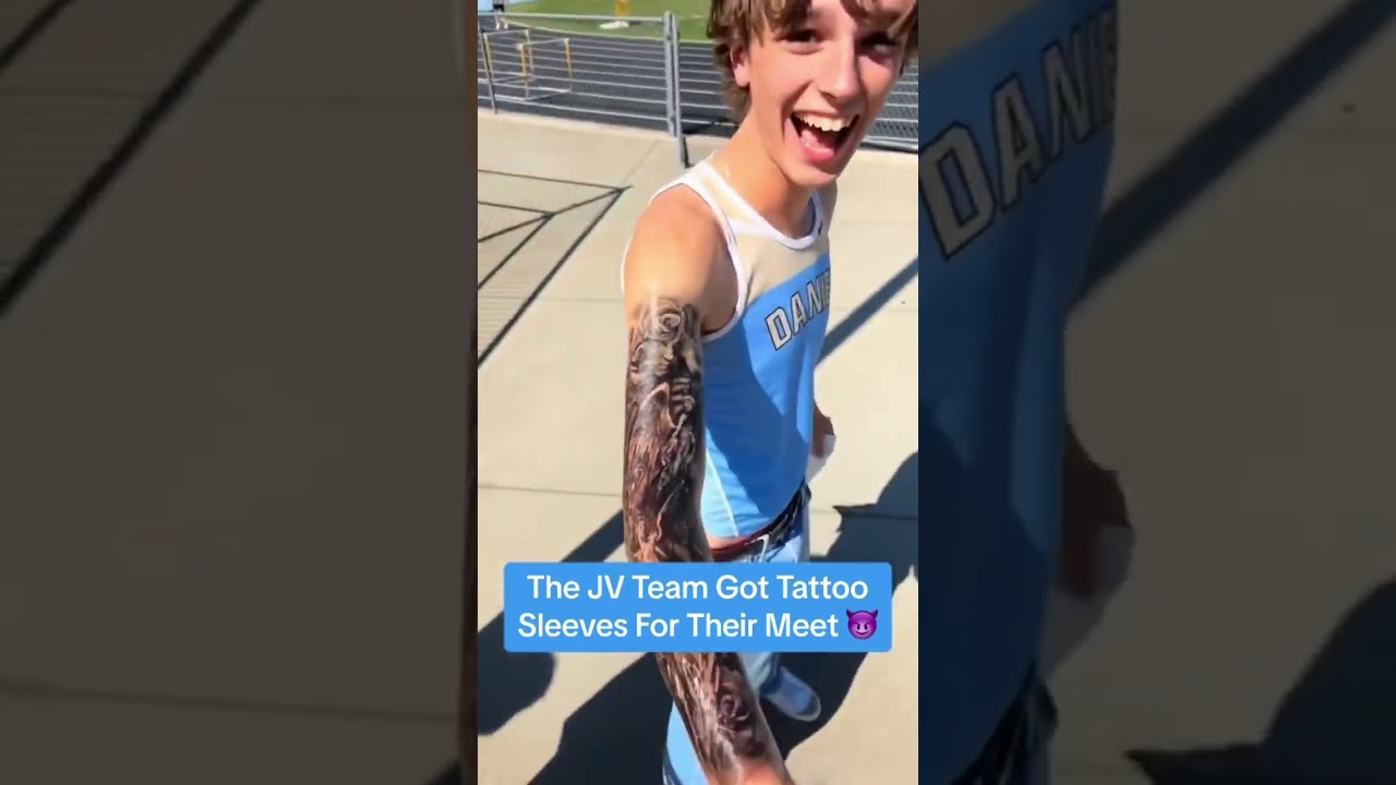 They got Tattoo Sleeves for their Track Meet 😱🔥 #shorts