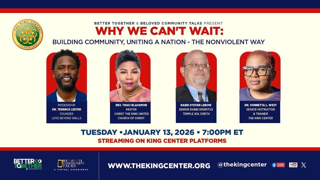 Beloved Community Talks Why We Can't Wait? Building Community, Uniting A Nation The Nonviolent Way 📱
