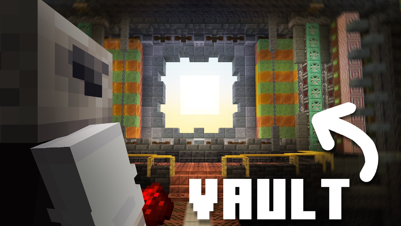 I Built an Unnecessarily Dramatic Redstone Vault Door in Minecraft