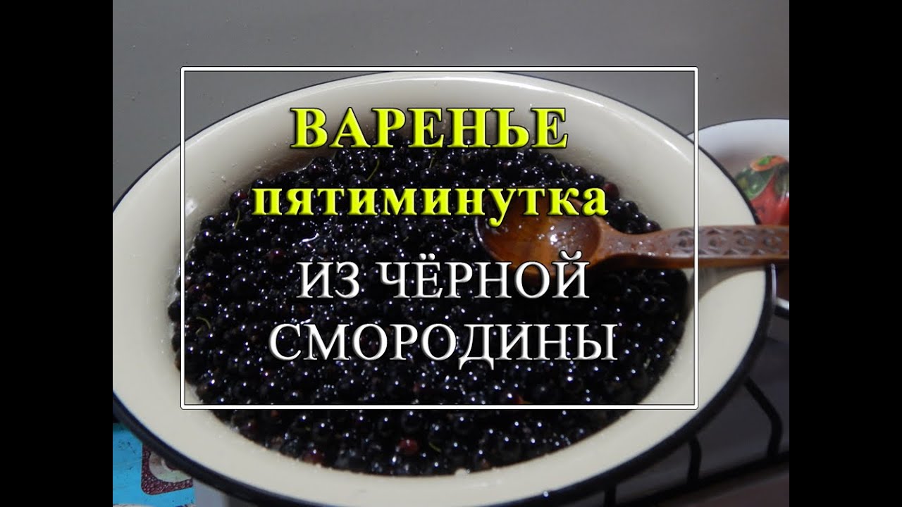 Варенье 👌пятиминутка из чёрной смородины🥰