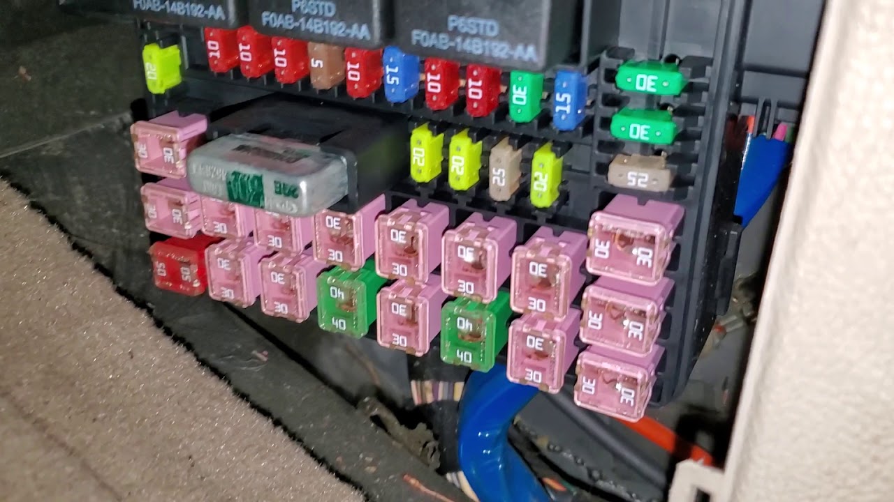2003 Lincoln Navigator Starter Relay, Starter Fuse Location