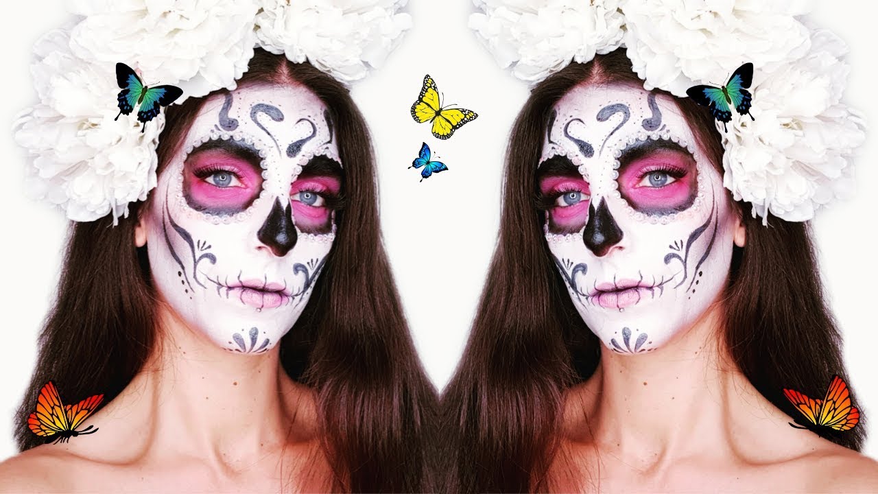 MAKEUP TUTORIAL || Halloween trucco teschio Messicano facile e veloce