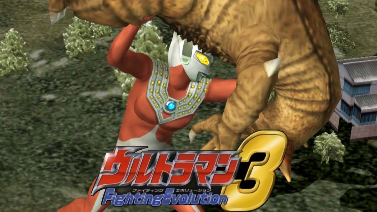 [PS2] Ultraman Fighting Evolution 3 - Ultraman Taro vs Gomora (1080p 60FPS)