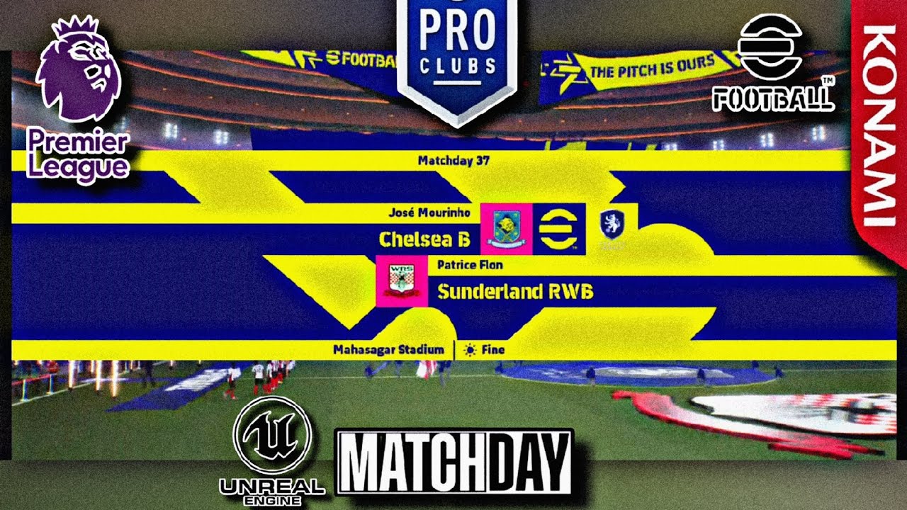 EPL | S1 | MD37 | CHE vs SUN | 1080p | 60fps | Efootball mobile gameplay |