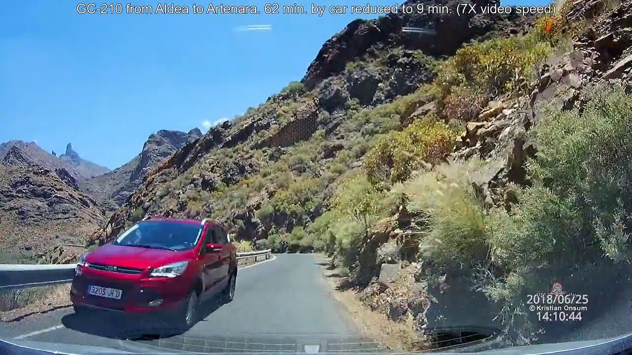 Aldea to Artenara on GC-210 (High speed)