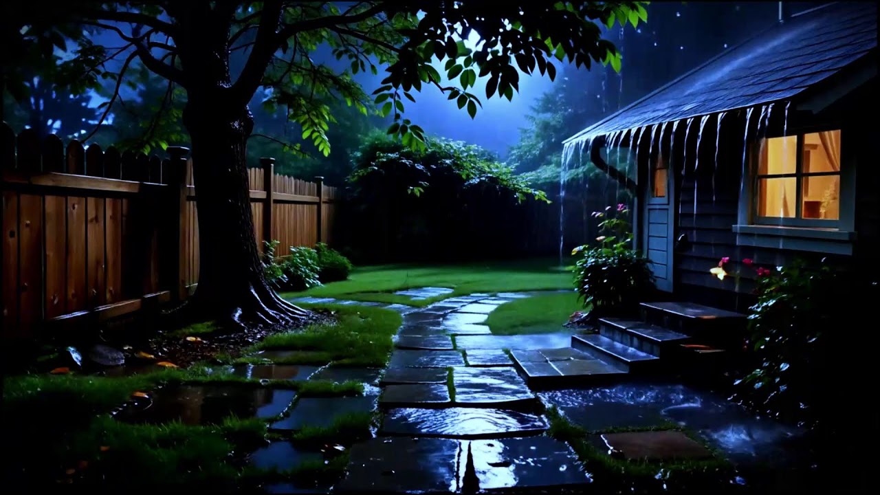 Calm Rain Sounds | Deep Sleep Music with Piano
