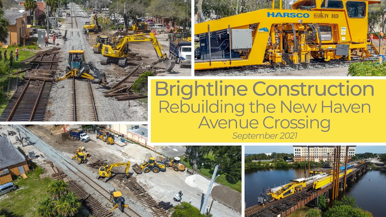 Brightline Construction: Rebuilding the New Haven Avenue Crossing - September 2021