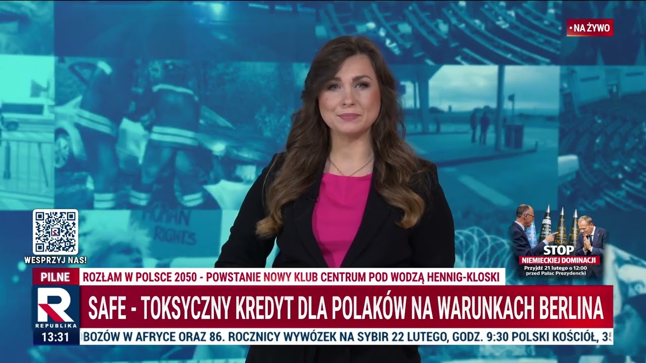 Informacje Telewizja Republika 18.02.2026 godzina 13:30