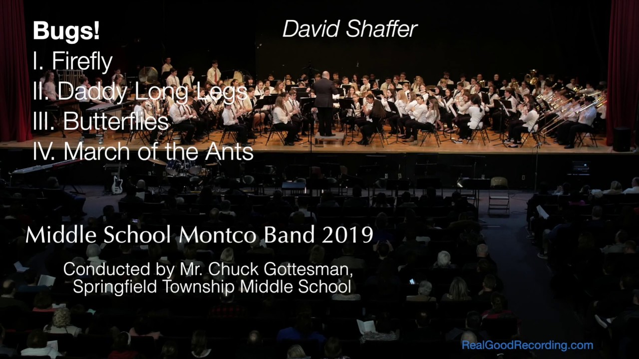 Bugs!, David Shaffer ...Middle School Montco Concert Band 2019