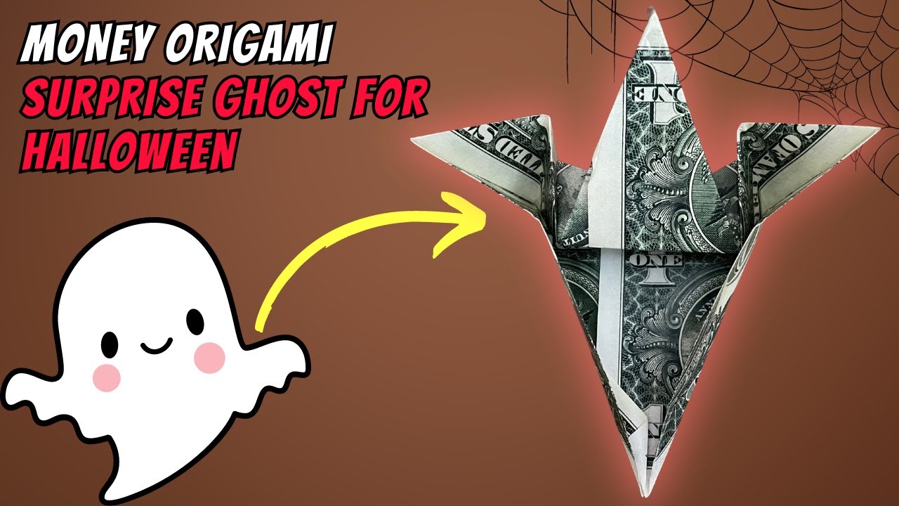 Spooky Money Origami Ghost for Halloween 👻💵 | Easy DIY Tutorial!