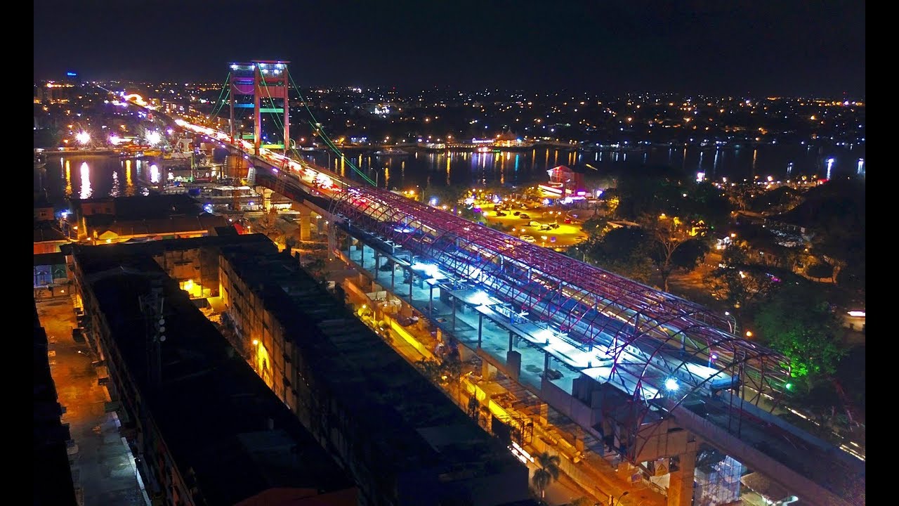 Jembatan Ampera Palembang LRT June 2017