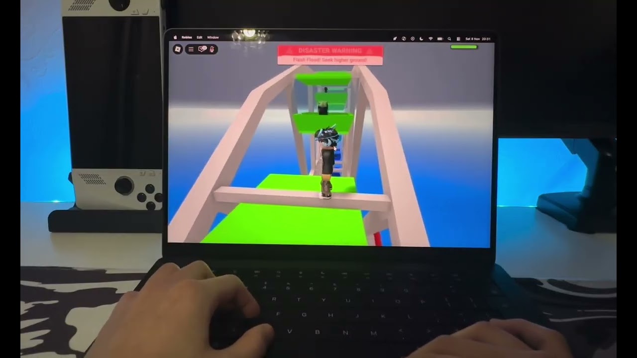 Testing Roblox on M5 MacBook Pro