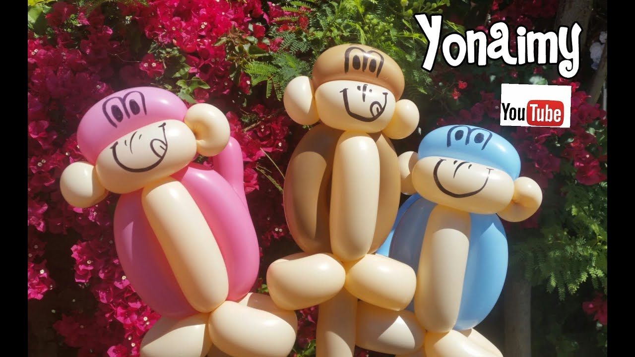CHANGUITOS SENCILLOS CON GLOBOS 260