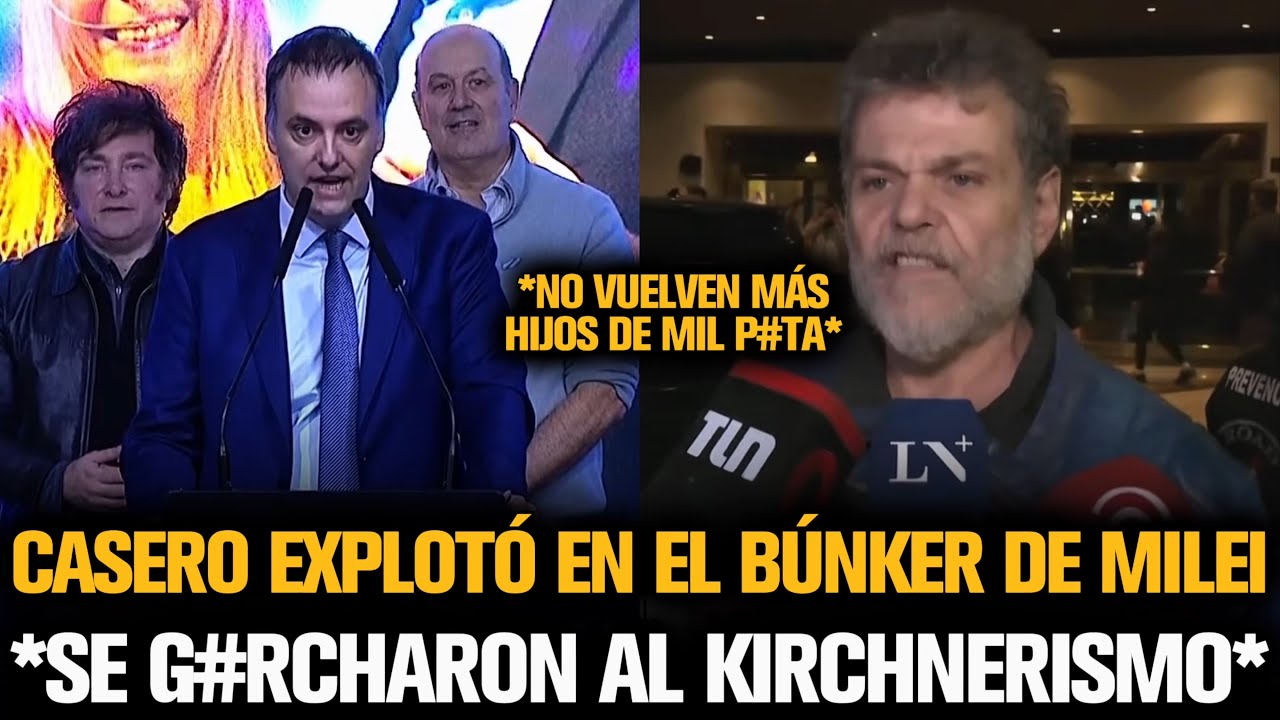 ALFREDO CASERO EXPLOTÓ EN EL BÚNKER DE MILEI TRAS EL TRIUNFO DE ADORNI