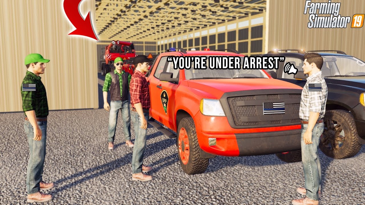 WE ARE GOING TO JAIL... | FARMING TOURNAMENT | POLICE CHASE | FS19
