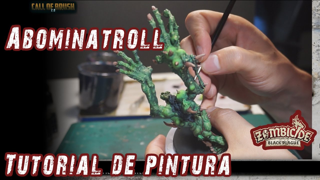 Zombicide Black Plague tutorial de pintura: Abominatroll