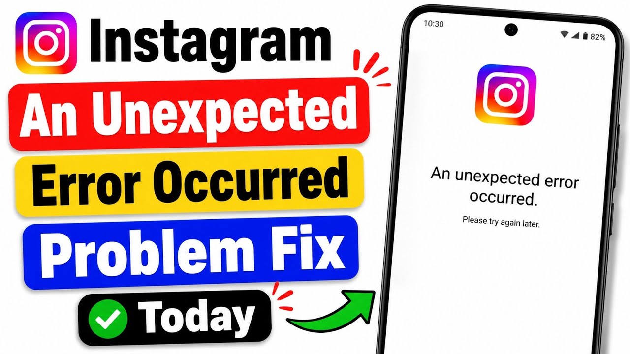 Instagram An Unexpected Error Occurred Problem 2026 | unable to login problem | incorrect password
