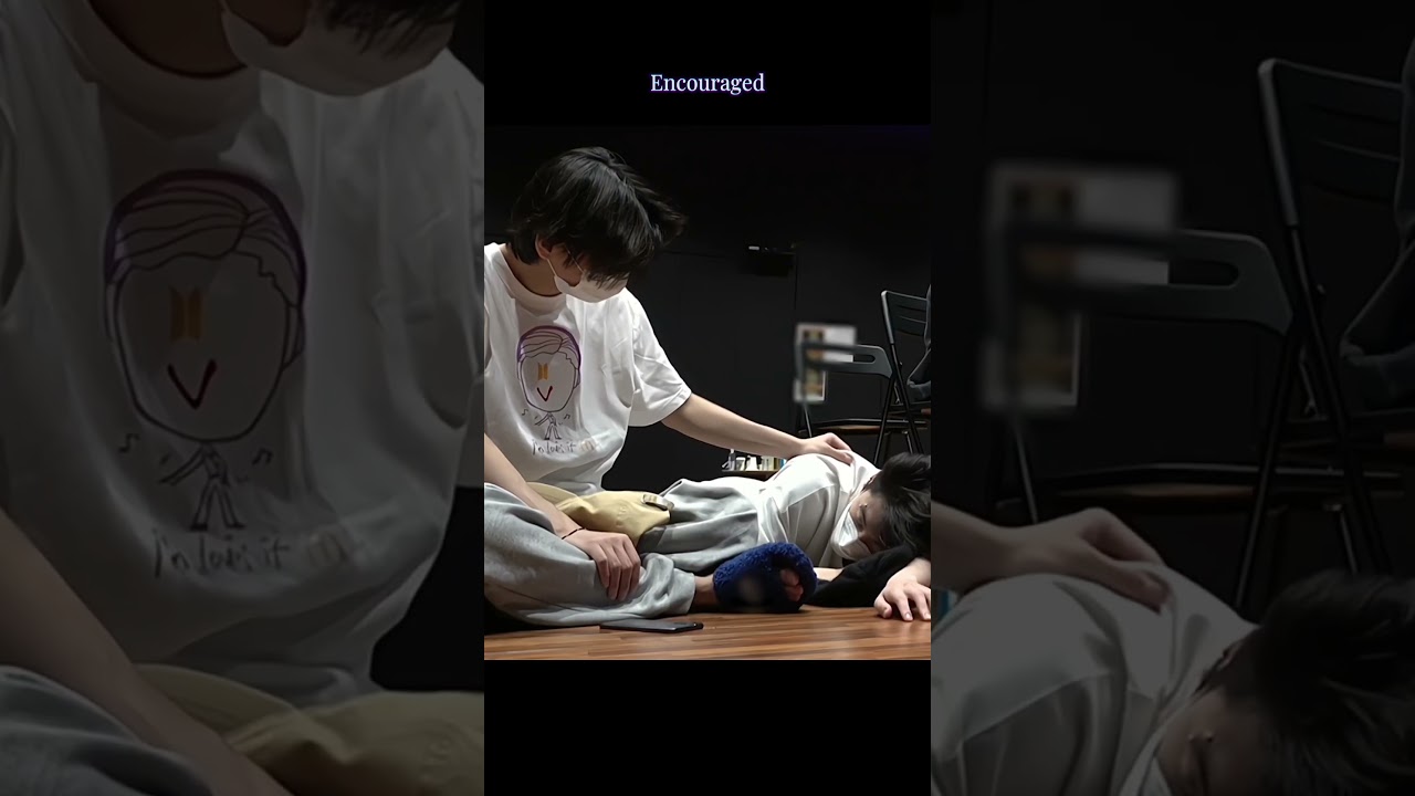 Taehyung was always by his side when JK was sick #taekook #vkook