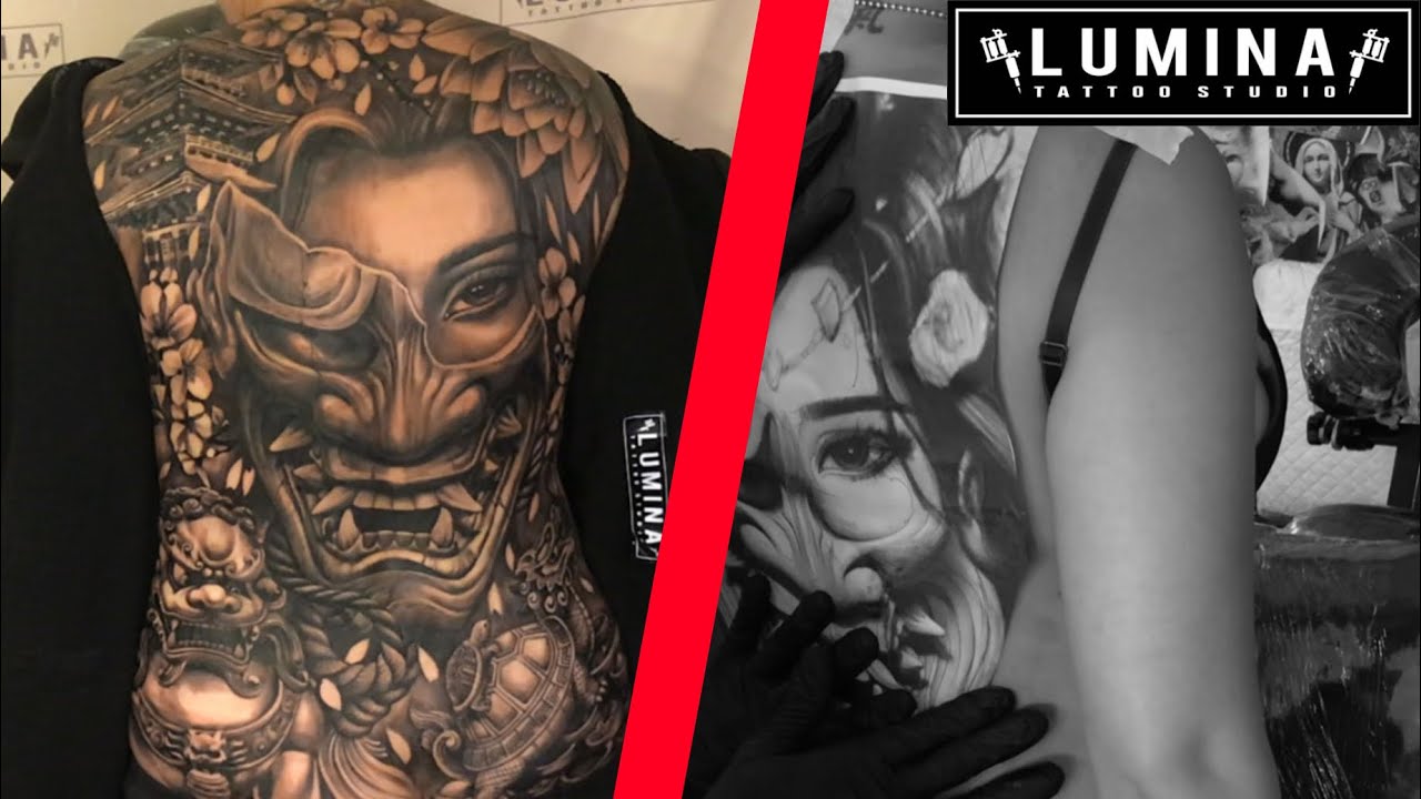 AMAZING JAPANESE STYLE TATTOO WITH GIRL !!! - Lumina Tattoo Studio