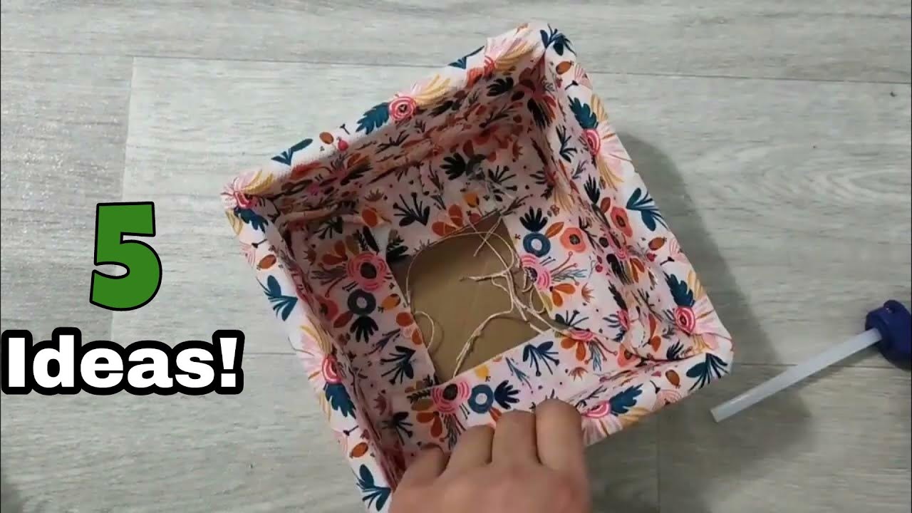 KARTON VE MAKROME İP İLE 5 HARİKA SEPET YAPIMI✔️ MAKE 5 AMAZING BASKETS WITH CARDBOARD BOXES
