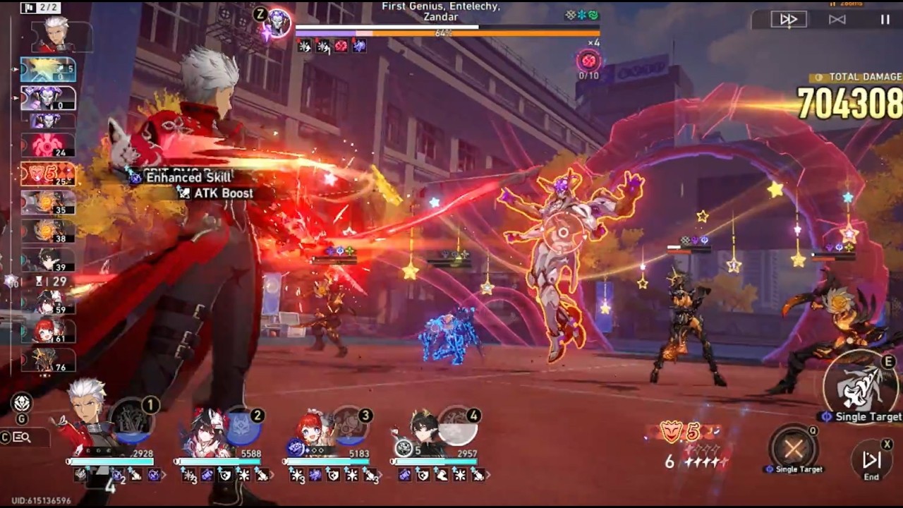 E1S1 Archer (w/ sustain) vs. 17M HP Lygus 0 Cycle Clear (Memory of Chaos 4.0/4.1 Side 2)