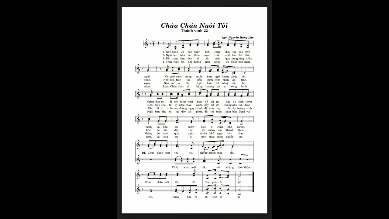 Tv 22 chúa chăn nuôi tôi - Ign Nguyễn Hùng Lân