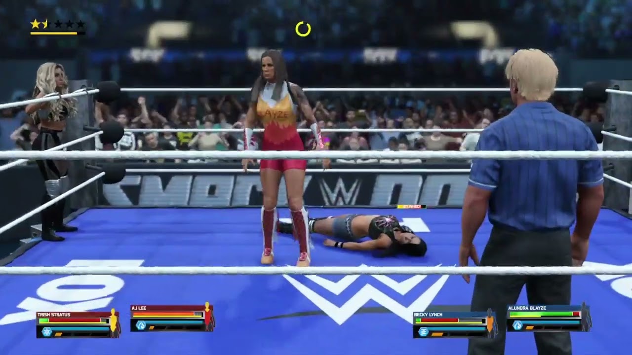SMACKDOWN -(WORLD CHAMP CM PUNK )REY MYSTERIO VS WORLD TITLE NUM 1 CONTENDER BAT (Part 2/4)