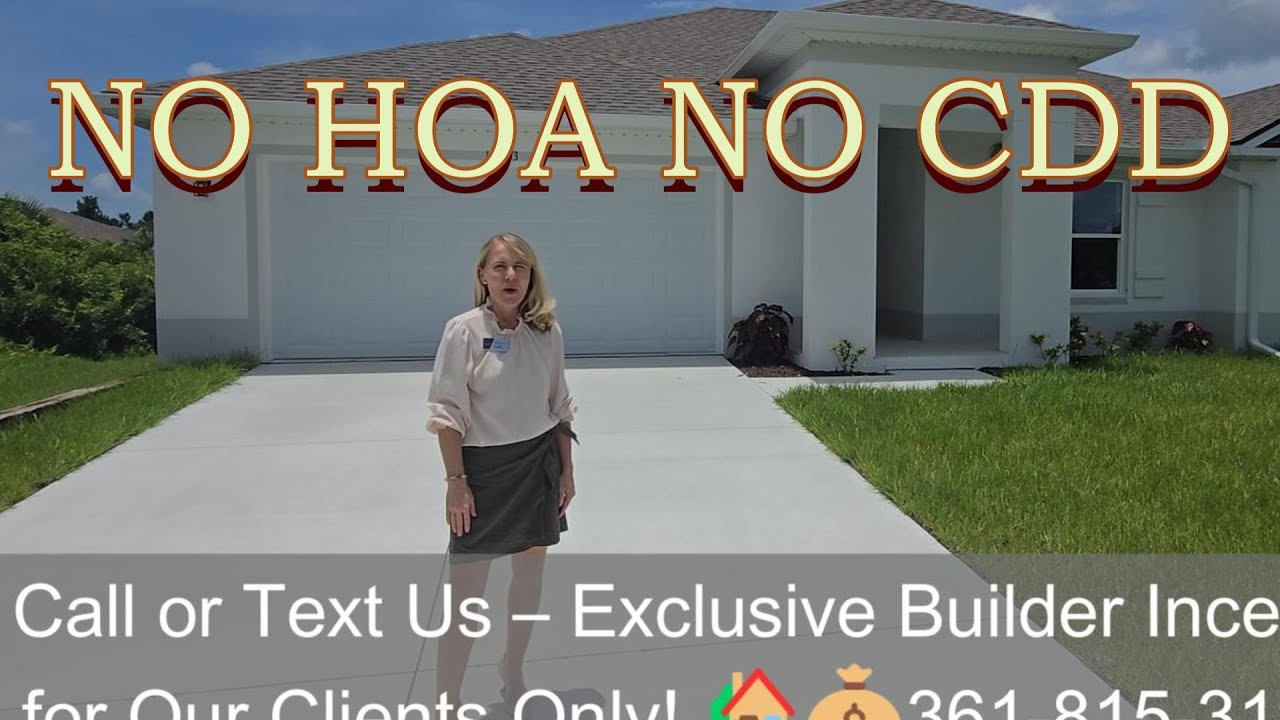 NO HOA NO CDD NEW HOMES (Near Venice Florida)