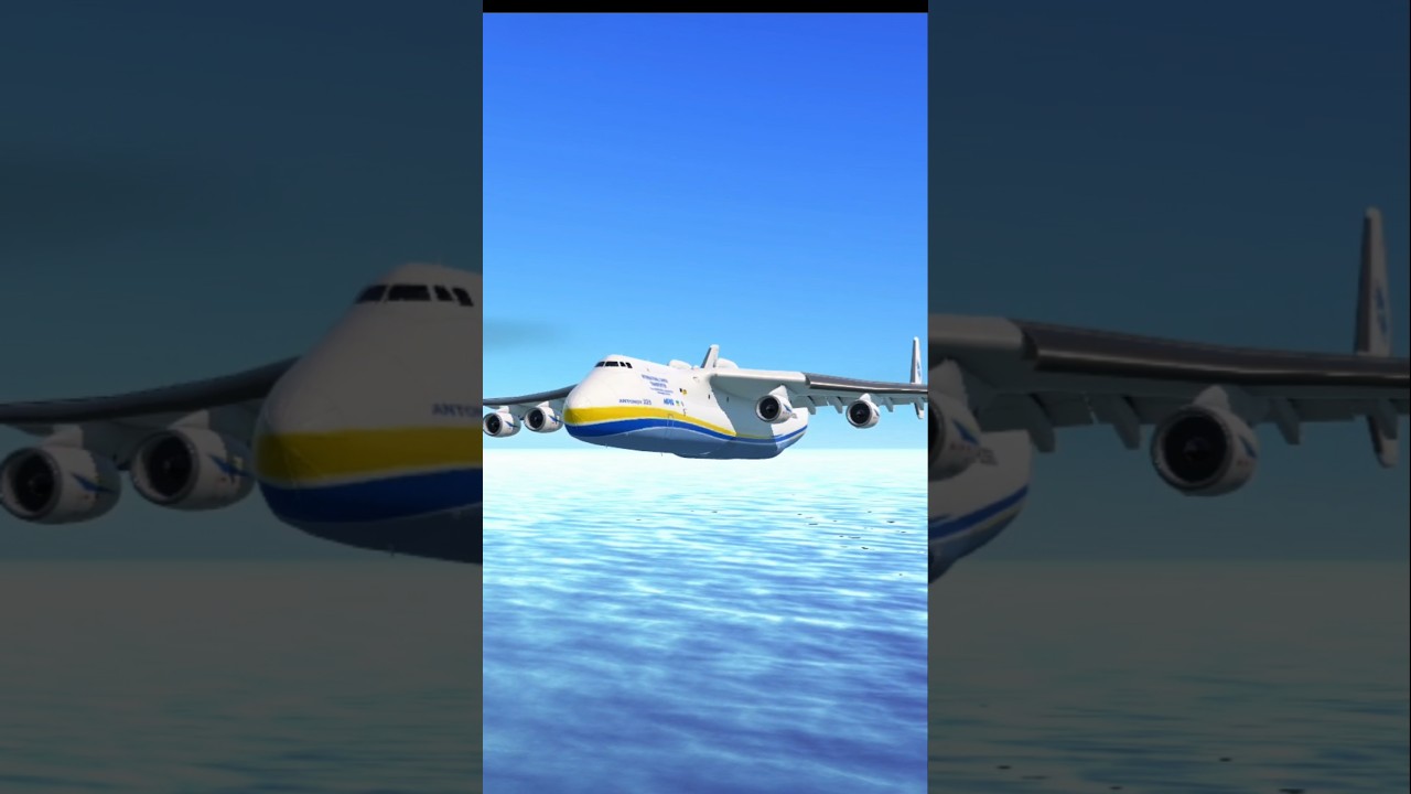 Antonov AN-225 water landing #aviation #pilot #rfs #realflightsimulator #landing #plane #avgeek #air