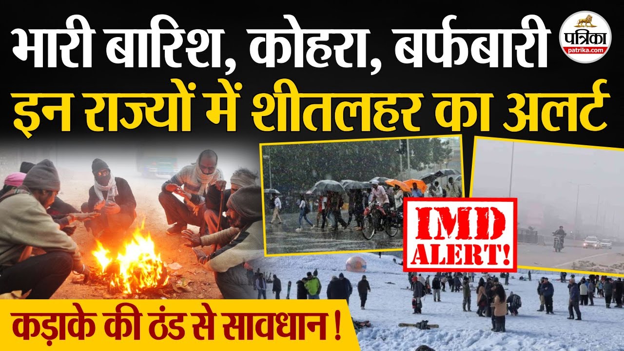 Weather Update Today: शीतलहर का अलर्ट | Heavy Rain | India's Weather Update | IMD | Cold Wave