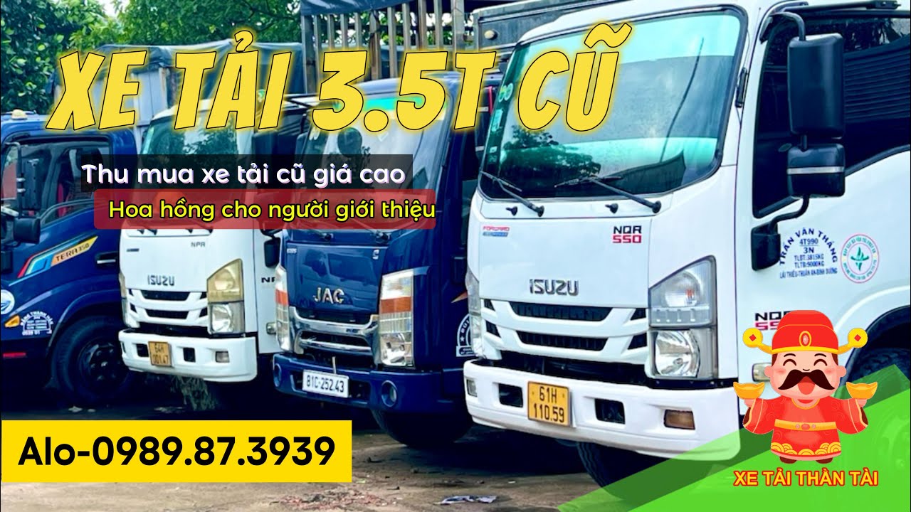 XE TẢI 3.5 TẤN CŨ ISUZU JAC TERACO - HCM, BÌNH DƯƠNG | Xe tải Thần Tài
