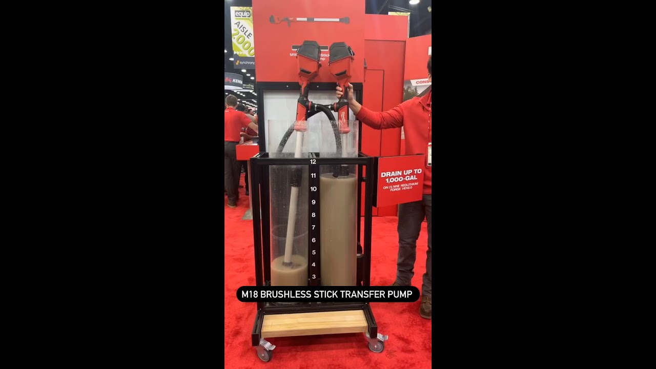 Now Available 📣 M18&trade; Brushless Stick Transfer Pump. Up to 25 Gallons Per Minute.