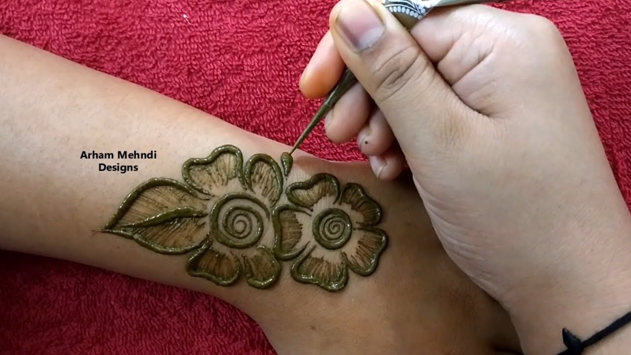 New Stylish Beautiful Mehndi Design || Navratri/Karwachauth Special Mehndi ||Arham Mehndi Designs