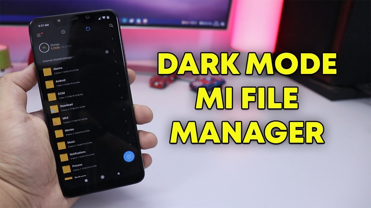 Enable DARK MODE on MI File Manager | MIUI PHONES | Hindi