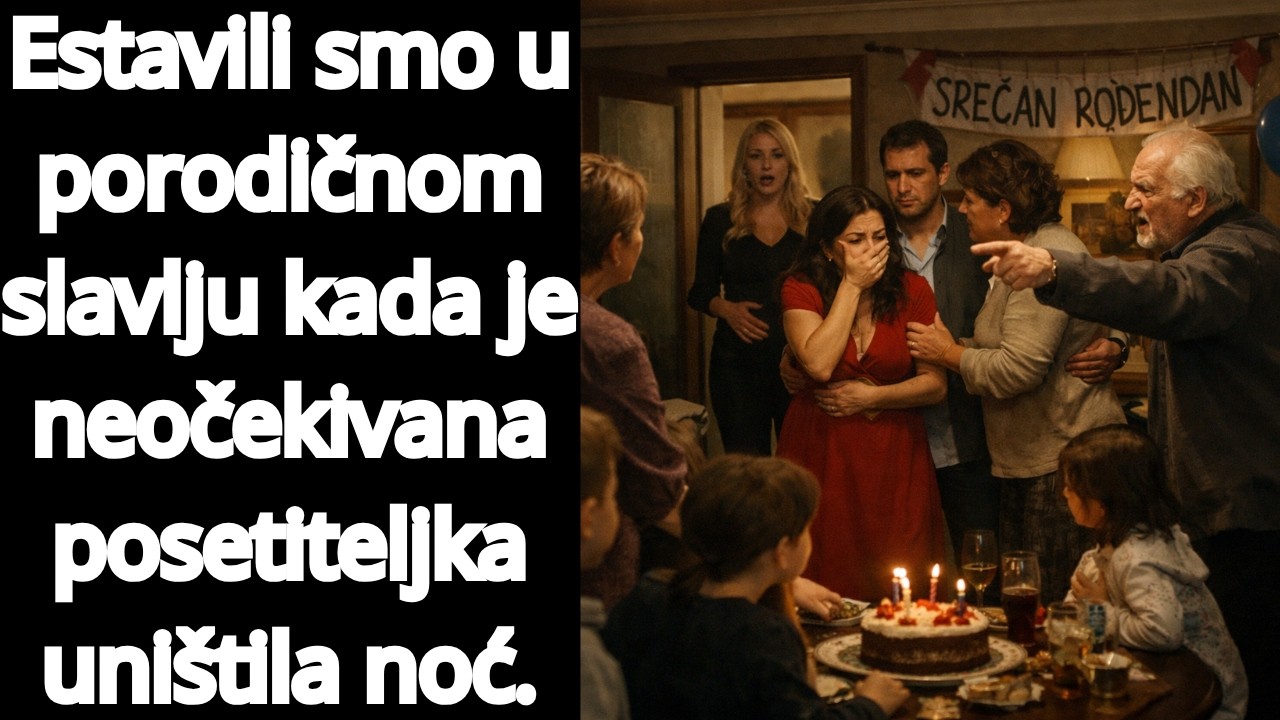 Estavili smo u porodičnom slavlju kada je neočekivana posetiteljka uništila noć.
