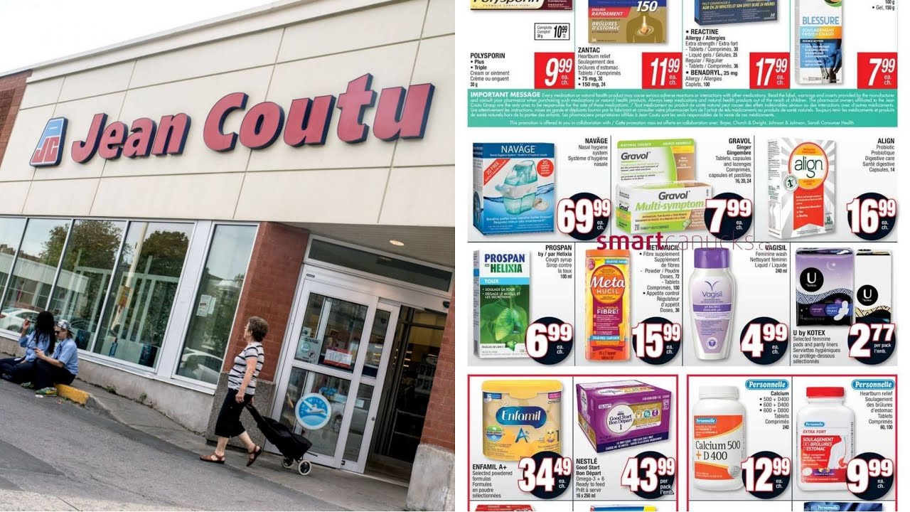 جولة في صيدلية ومواد التجميل #Rabais#tour chez  jeaun coutu Canada