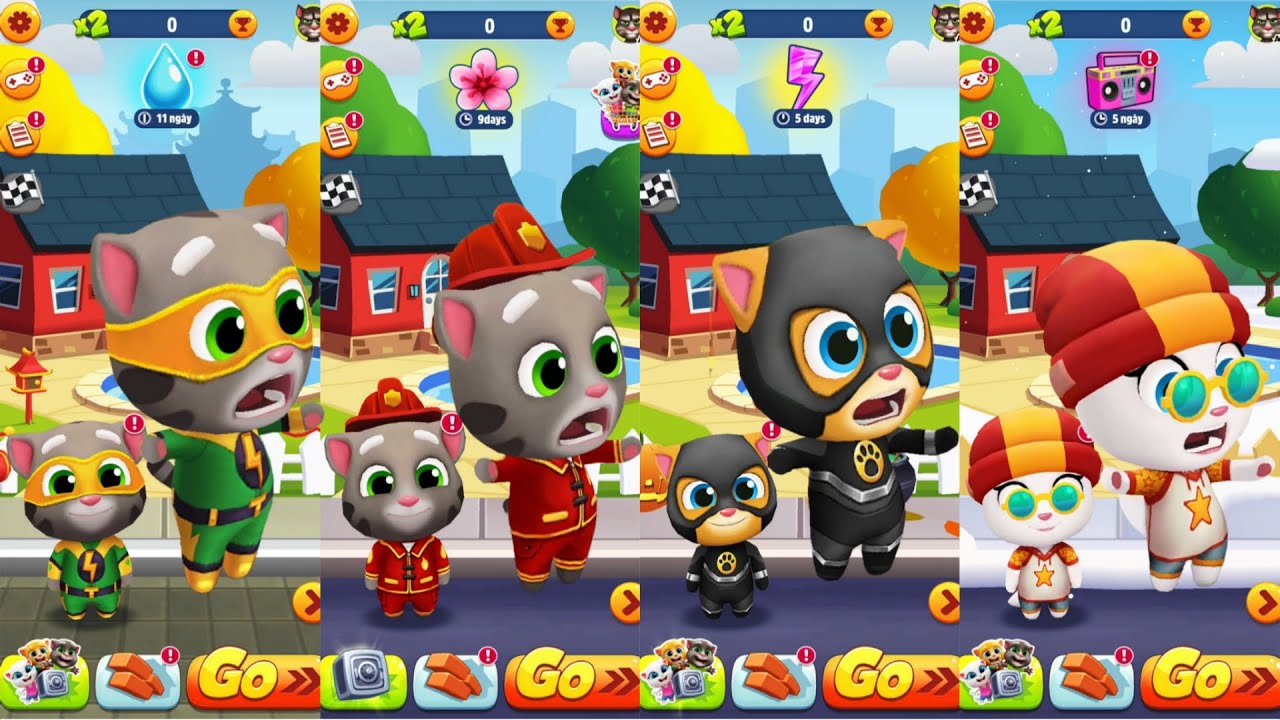 Talking Tom Gold Run 4 Version 4 Events {} Tom vs Ginger vs Angela {} Android iOS Game