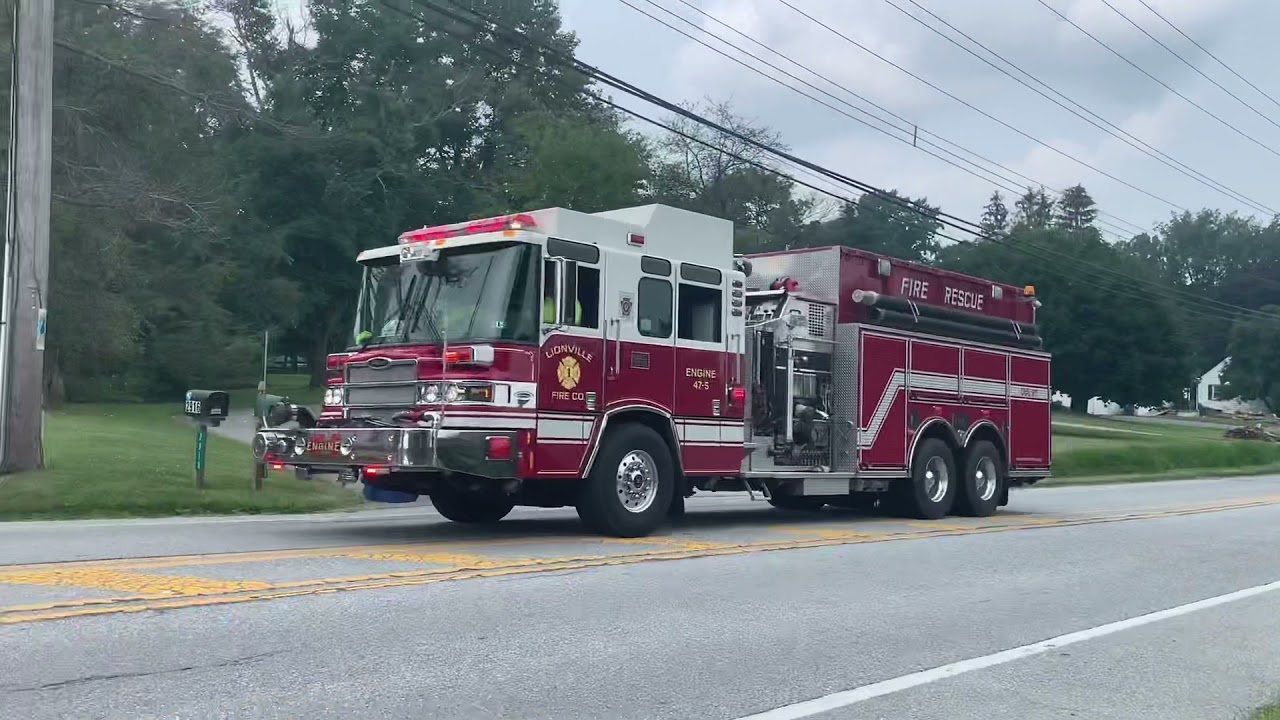 West brandywine township 2 alarm tanker task force response and water shuttle operation video