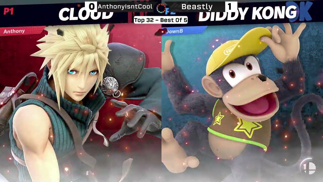 AnthonyIsntCool (Cloud) vs Beastly (Diddy Kong) - Afterburner 2026 Top 32