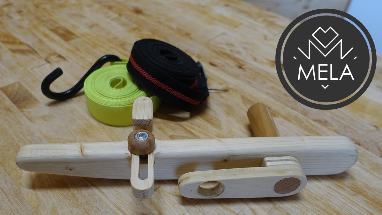 DIY camping tool - strap winder 🌀🌀🌀
