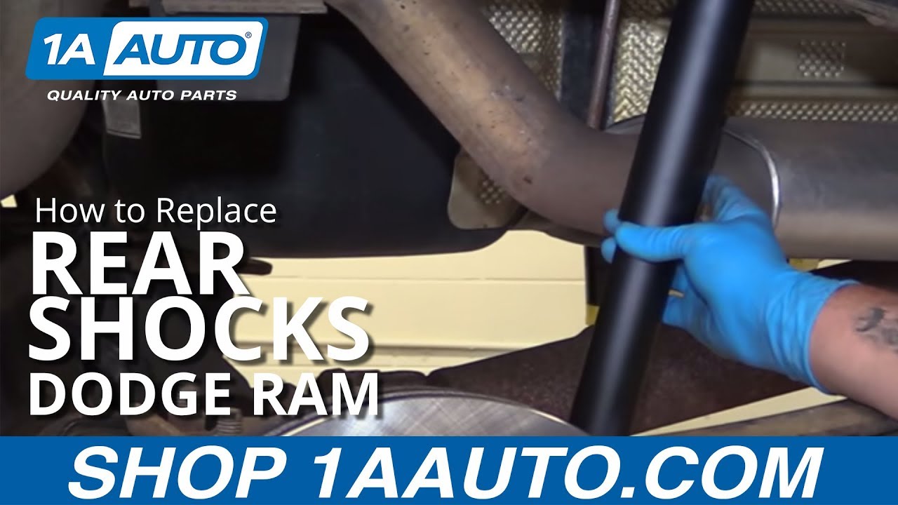 Как заменить задние амортизаторы Dodge Ram 1500 02-10