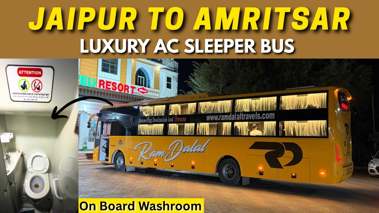Jaipur To Amritsar In Ram Dalal Holidays Bharat Benz Ac Sleeper Bus