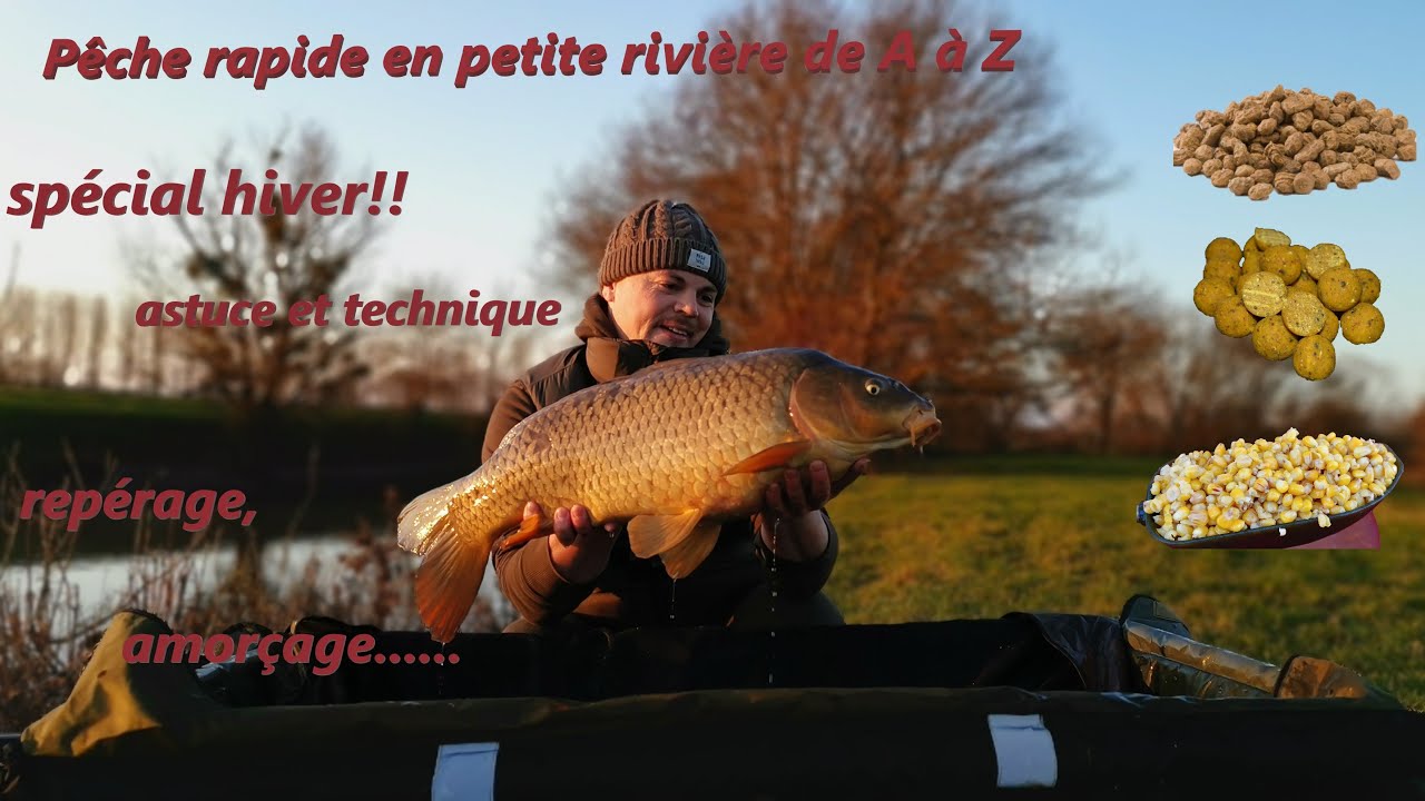 la p&ecirc;che rapide de la carpe de A &agrave; Z *en petite rivi&egrave;re*